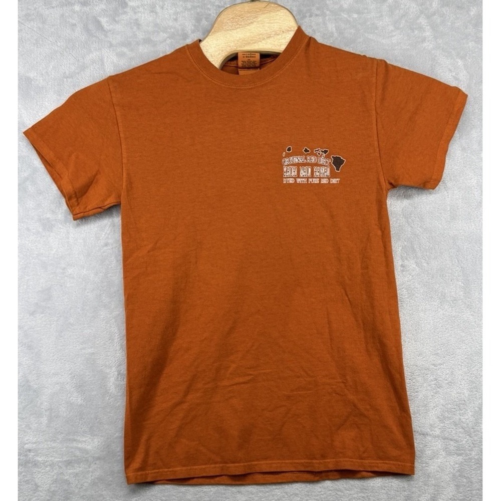 Gildan Original Red Dirt Shirt T-Shirt Kaua Hawaii Orange Women's S 17x25 NWT